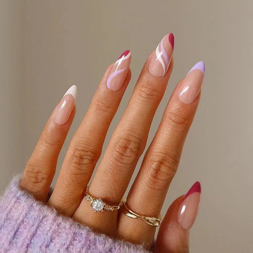  Blue Flame Love Press-On Nails cashymart