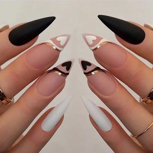  Blue Flame Love Press-On Nails cashymart