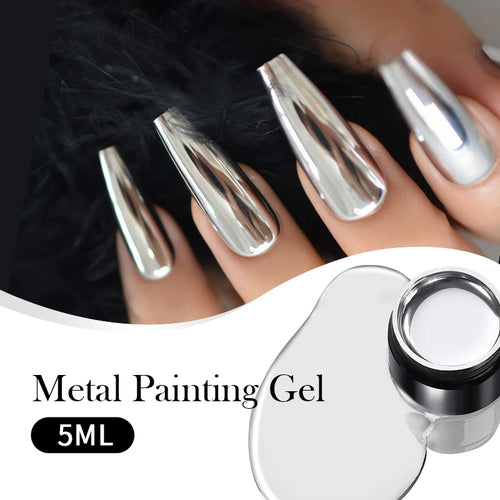  Born Pretty 5ml Metallic Silver Gel Polish cashymart