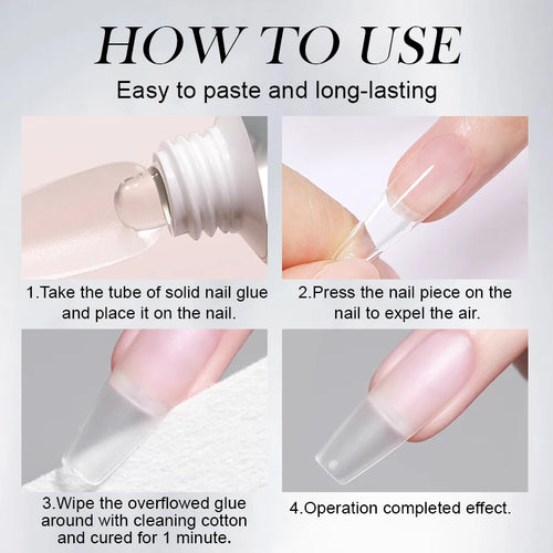  Born Pretty Solid Nail Tips Gel 30ml Long Lasting Manicure cashymart