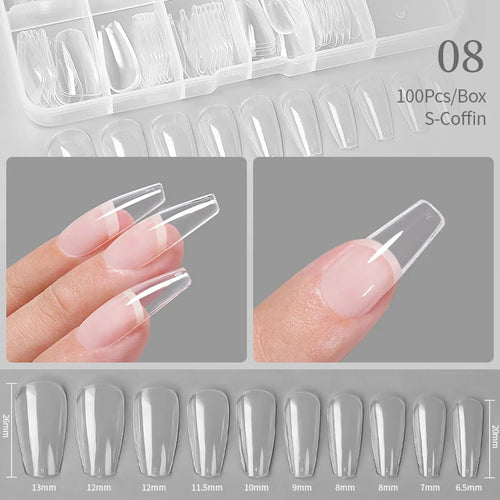  Born Pretty Solid Nail Tips Gel 30ml Long Lasting Manicure cashymart