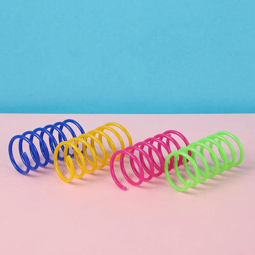  Bouncy Colorful Spring Cat Toys cashymart