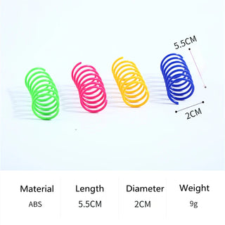  Bouncy Colorful Spring Cat Toys cashymart