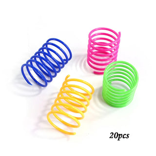 Bouncy Colorful Spring Cat Toys cashymart