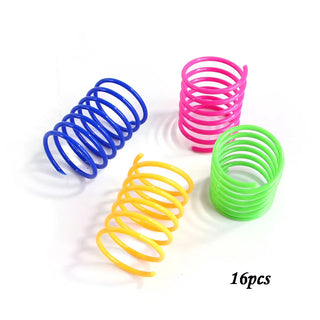  Bouncy Colorful Spring Cat Toys cashymart