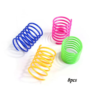  Bouncy Colorful Spring Cat Toys cashymart