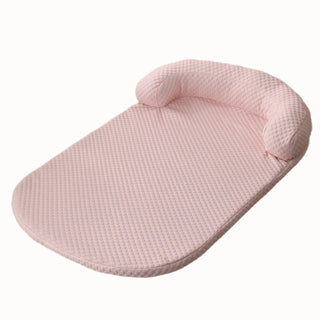  Breathable Large Dog Bed with Pillow Ice Silk Fabric cashymart