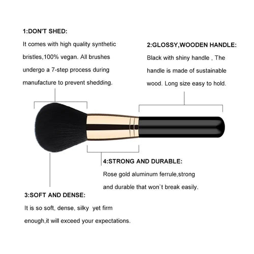  Brochas Brush Cosmetic Set cashymart