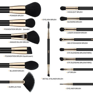  Brochas Brush Cosmetic Set cashymart