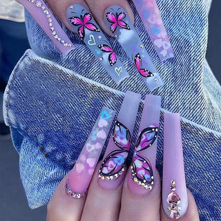  Broken Diamond Green Butterfly T-shaped Nail Art Kit cashymart