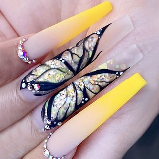  Broken Diamond Green Butterfly T-shaped Nail Art Kit cashymart