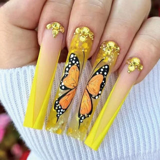  Broken Diamond Green Butterfly T-shaped Nail Art Kit cashymart
