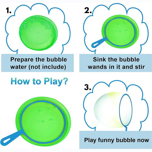  Bubble Blowing Tools Set for Outdoor Kids Fun cashymart