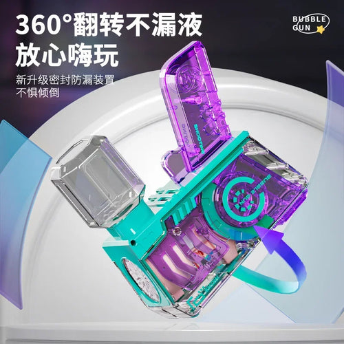  Bubble Machine Kids 2024 Light Handheld Gun cashymart