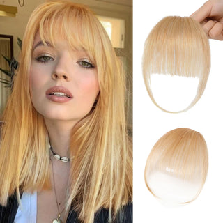  Burgundy Clip In Bangs 100% Real Human Hair Extensions cashymart