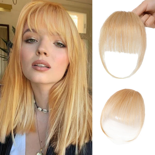  Burgundy Clip In Bangs 100% Real Human Hair Extensions cashymart