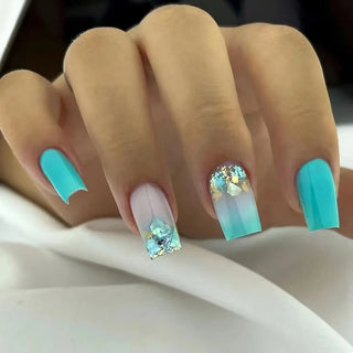  Butterfly Blossom Square Press-On Nails cashymart