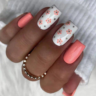  Butterfly Blossom Square Press-On Nails cashymart