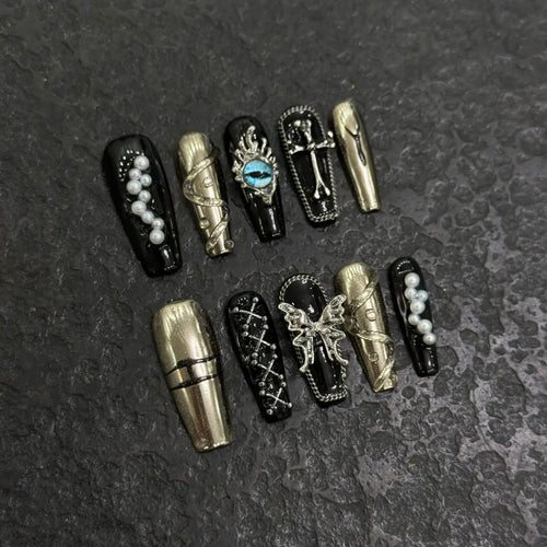  Butterfly Camellia Stiletto Nails cashymart