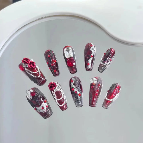  Butterfly Camellia Stiletto Nails cashymart