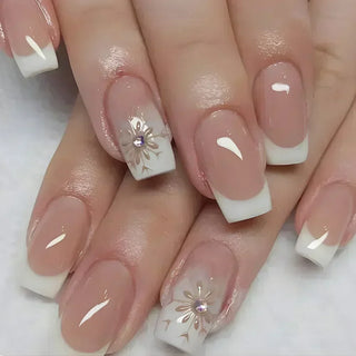  Butterfly Design Long Coffin Press-On Nails cashymart