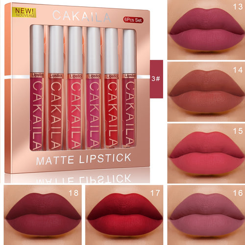  Cakaila Matte Liquid Lipstick set cashymart
