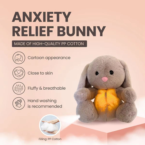  Calming Breathing Bunny Plush Toy cashymart