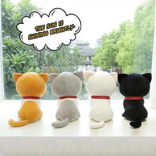  Cartoon Cat Plush Doll 24cm Cute Gift For Kids cashymart