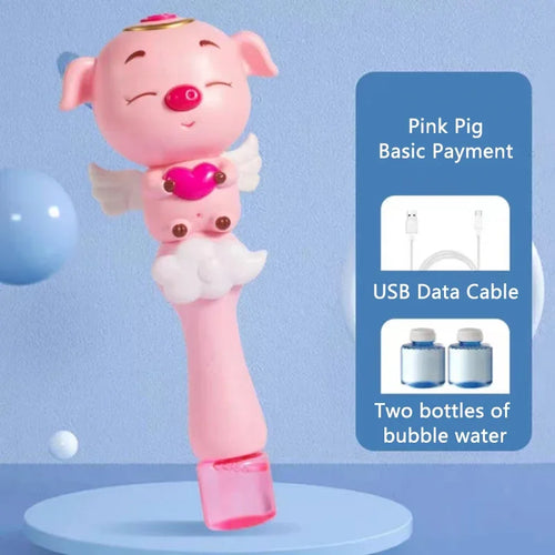  Cartoon Little Sheep Handheld Bubble Machine with Music cashymart