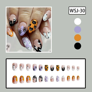  Cartoon Spider Bat Press-On Nails cashymart