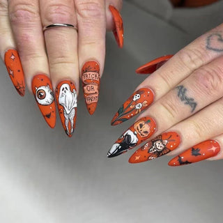  Cartoon Spider Bat Press-On Nails cashymart