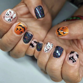  Cartoon Spider Bat Press-On Nails cashymart