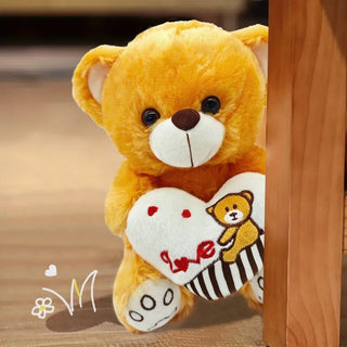  Cartoon Teddy Bear Heart Plush Toy Gift cashymart