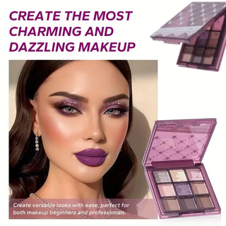  Cashymart 9 Color Purple Eyeshadow Palette cashymart