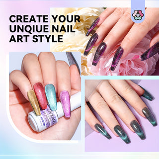  Cat Eye Nail Gel Set cashymart