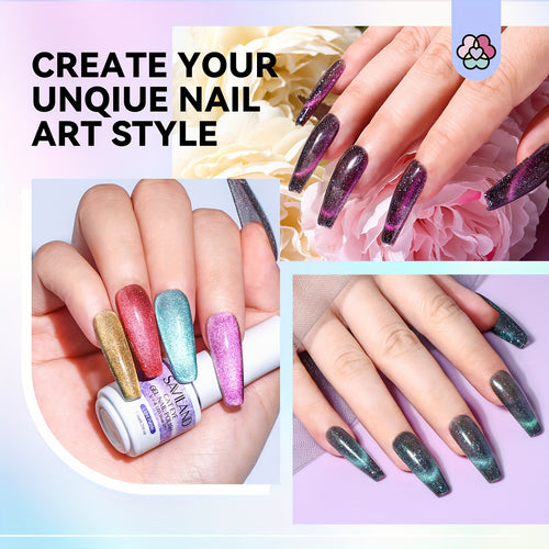  Cat Eye Nail Gel Set cashymart