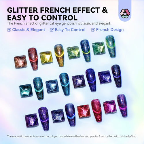  Cat Eye Nail Gel Set cashymart