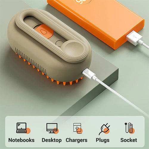  Cat Grooming Brush with Steam cashymart