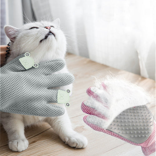  Cat Grooming Glove for Pet Hair Removal and Massage cashymart