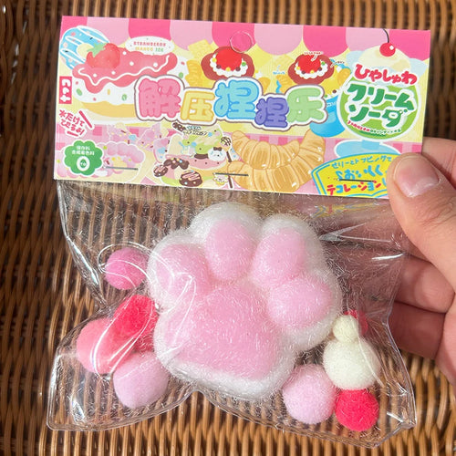  Cat Paw Mochi Squishy Fidget Toy Plush Stress Relief cashymart