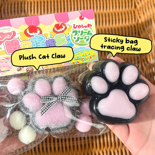  Cat Paw Mochi Squishy Fidget Toy Plush cashymart