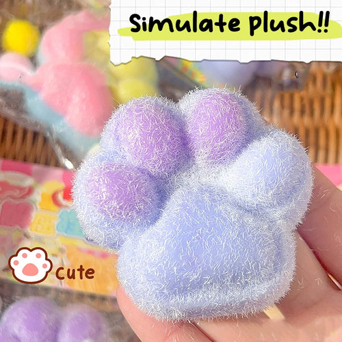  Cat Paw Mochi Squishy Fidget Toy Plush cashymart