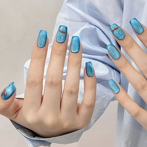  Cat's Eye Press On Nails cashymart
