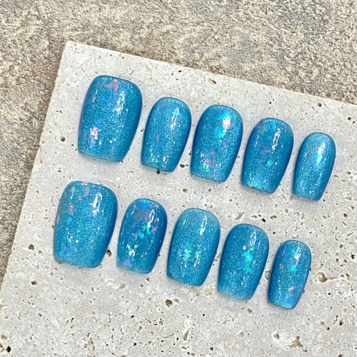 Cat's Eye Press On Nails cashymart