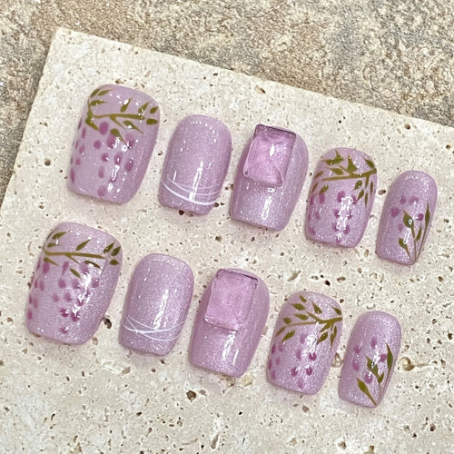  Cat's Eye Press On Nails cashymart
