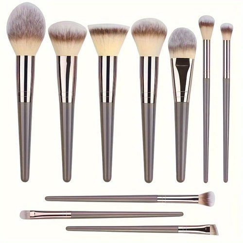  Champagne Luxe Makeup Brush Set cashymart