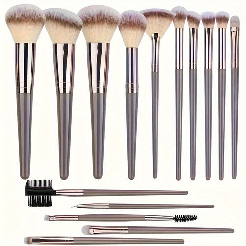  Champagne Luxe Makeup Brush Set cashymart