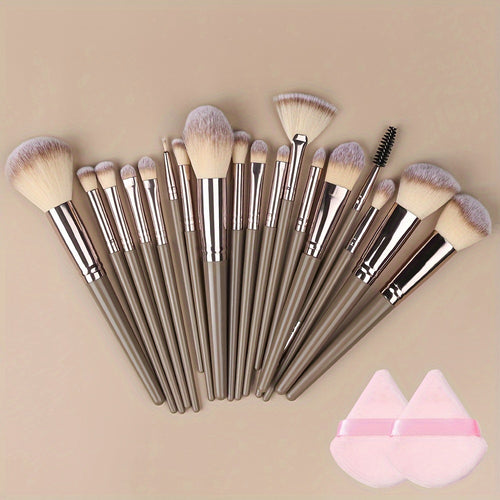  Champagne Luxe Makeup Brush Set cashymart