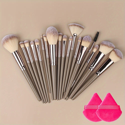  Champagne Luxe Makeup Brush Set cashymart