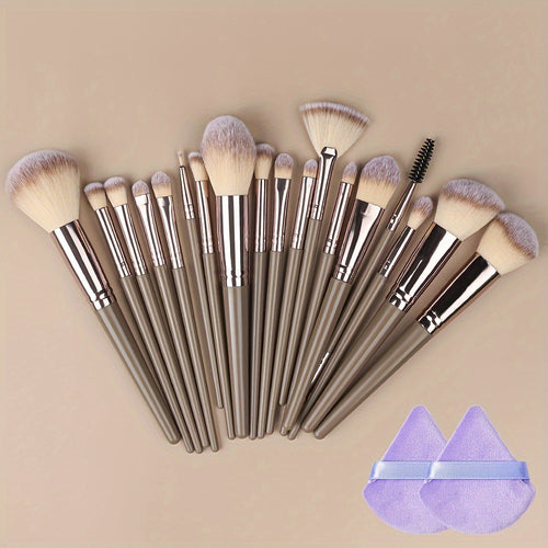  Champagne Luxe Makeup Brush Set cashymart